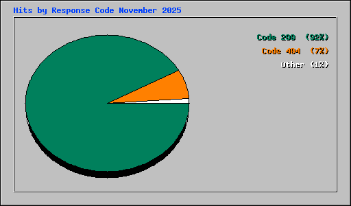 Hits by Response Code November 2025