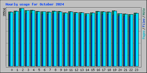 Hourly usage for October 2024