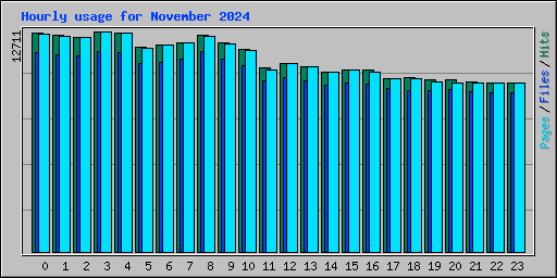 Hourly usage for November 2024