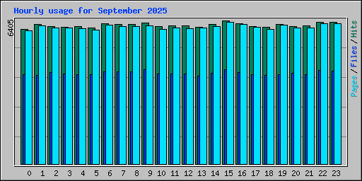 Hourly usage for September 2025