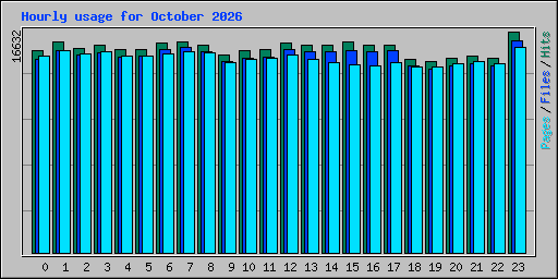 Hourly usage for October 2026