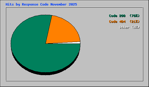 Hits by Response Code November 2025