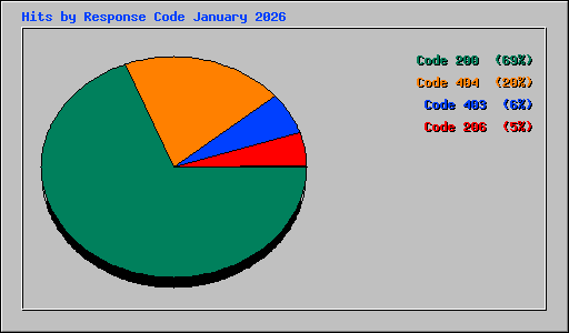 Hits by Response Code January 2026